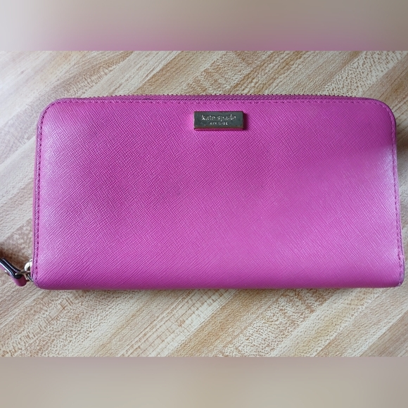 kate spade Handbags - Kate Spade Barbie Pink Continental Zip Around Long Wallet